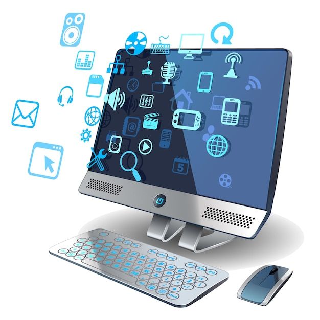 Web development illustration