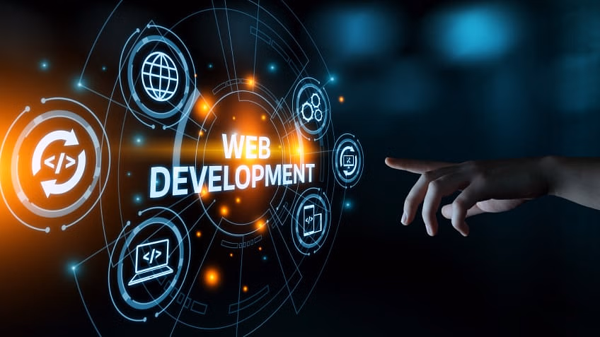 Web development illustration